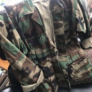 Vintage camo military jacket